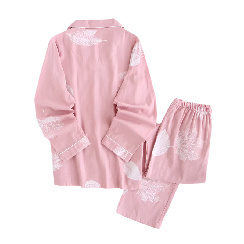 Maple Leaves Pajama Set - Cotonii - Pajamas and Loungewear