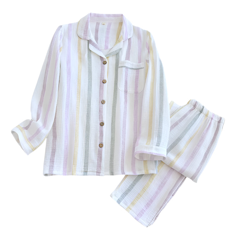 Cotton Women's Pajama Set - Ice-cream - Cotonii - Pajamas and Loungewear