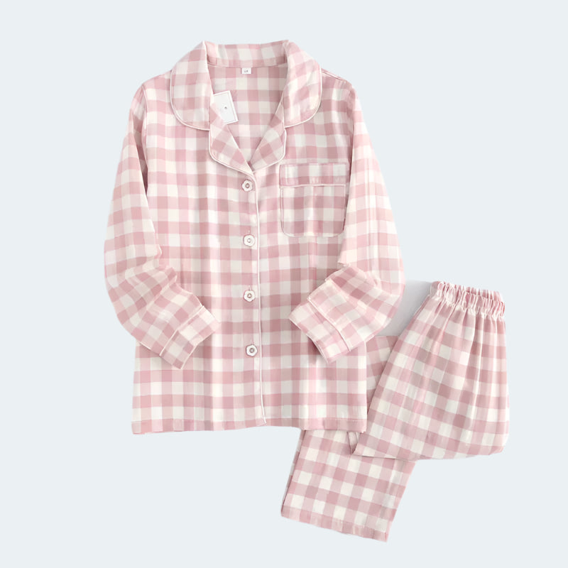 Plaid Pajama Set - Cotonii - Pajamas and Loungewear