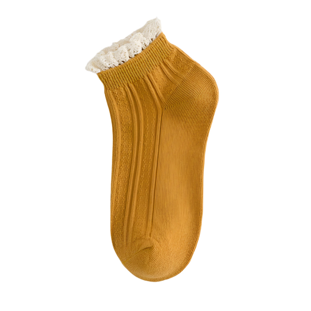 Ankle Cotton Socks with Lace - Cotonii - Pajamas and Loungewear