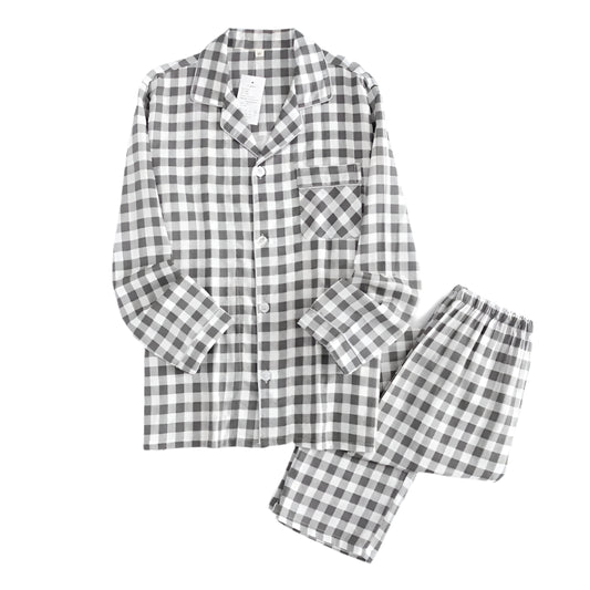 Plaid Pajama Set - Cotonii - Pajamas and Loungewear