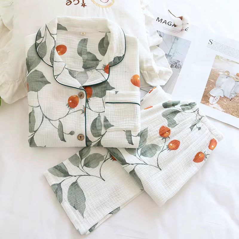 Cherry Tomatoes Cotton Pajama Set - Cotonii - Pajamas and Loungewear