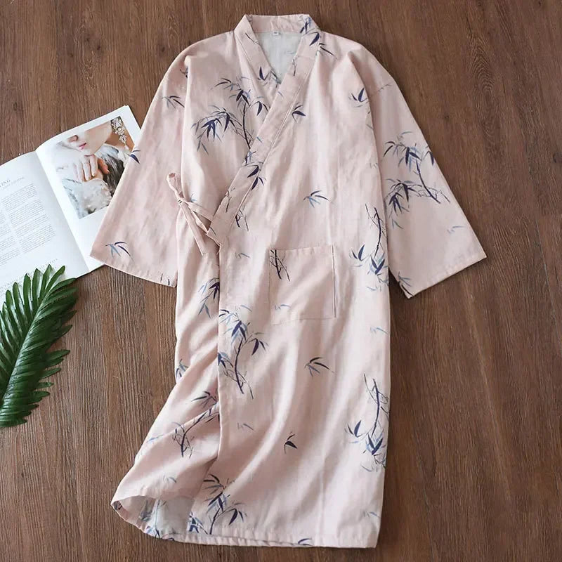 Floral Prints Cotton Robe/Kimono - Cotonii - Pajamas and Loungewear