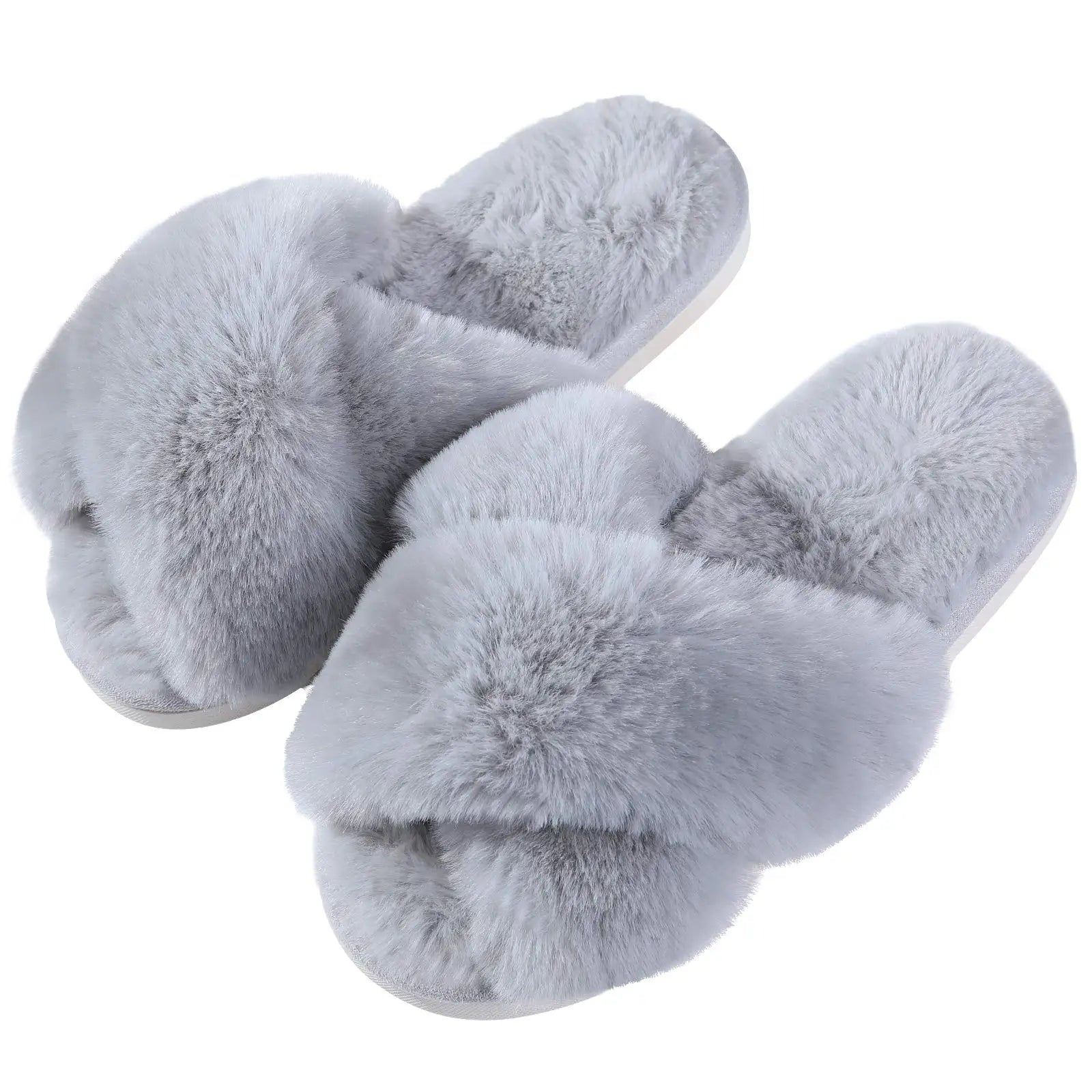 Faux Fur Slippers - Cotonii - Pajamas and Loungewear