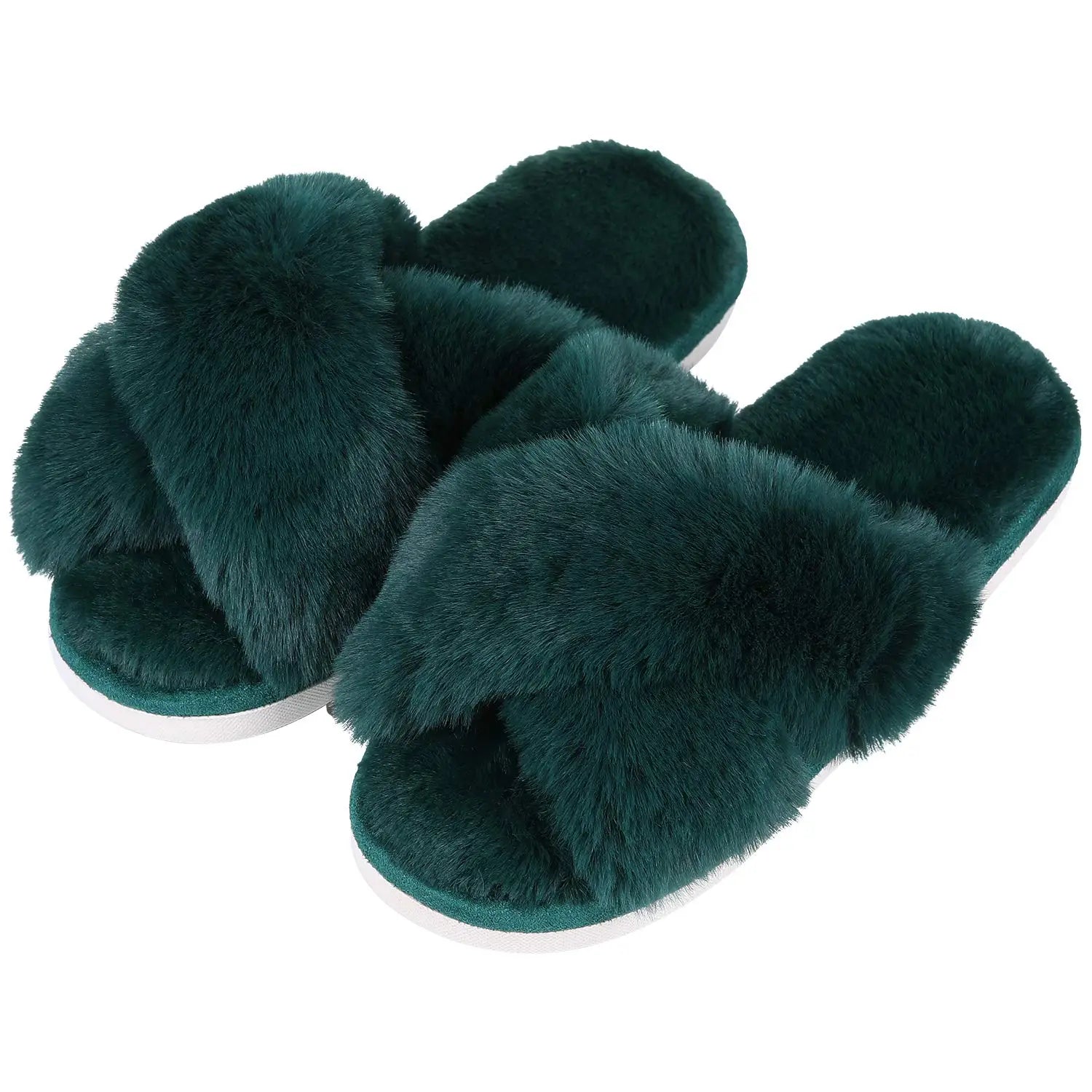 Faux Fur Slippers - Cotonii - Pajamas and Loungewear