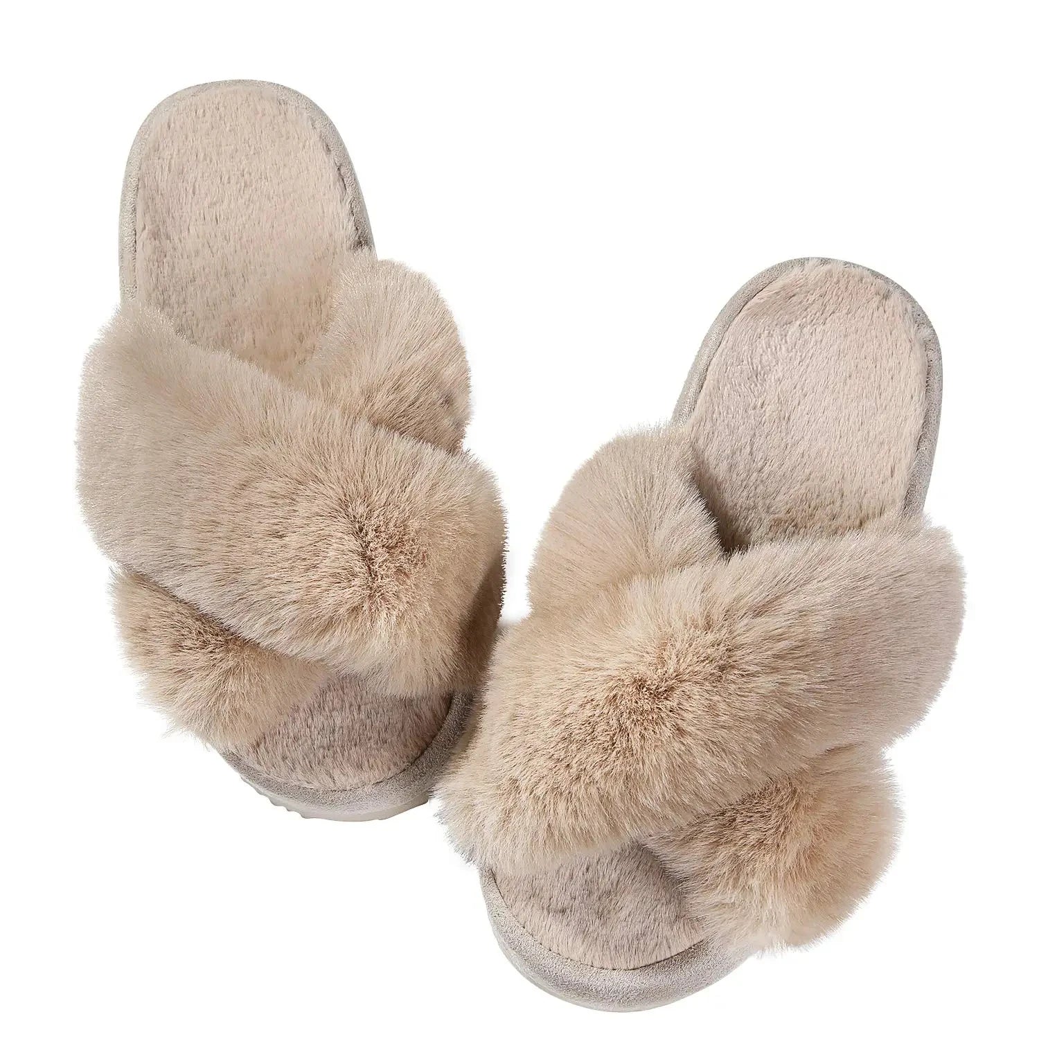 Faux Fur Slippers - Cotonii - Pajamas and Loungewear