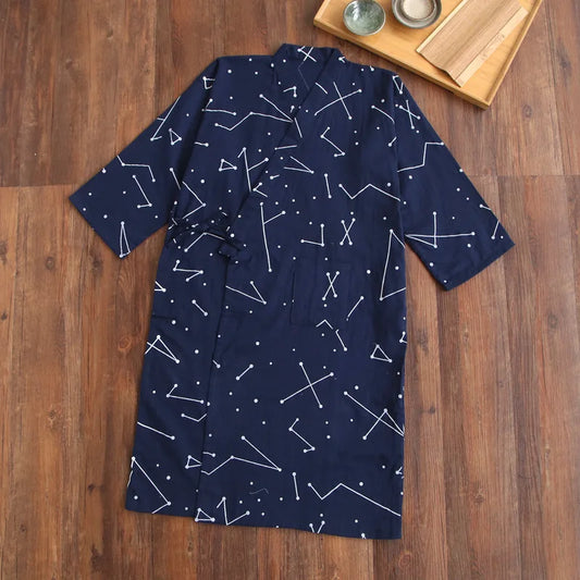 Starry Sky Cotton Robe/Kimono