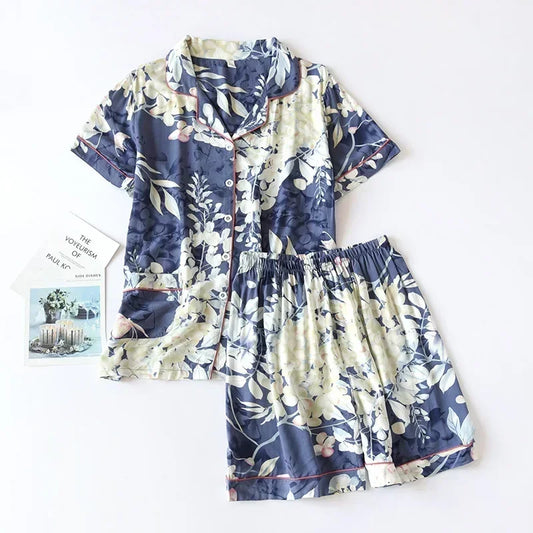 Viscose Shorts Pajama Set - Cotonii - Pajamas and Loungewear