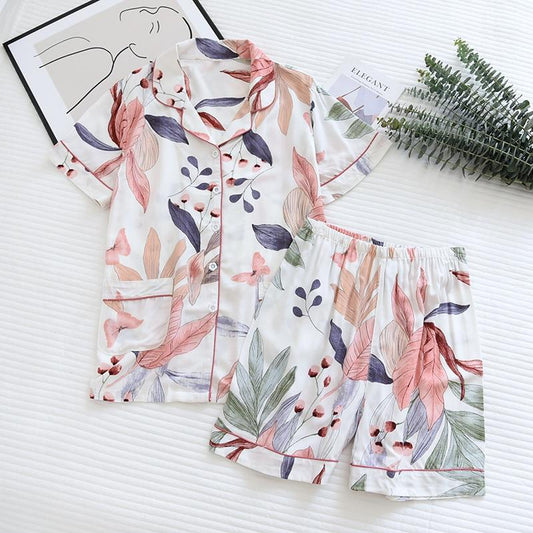 Viscose Shorts Pajama Set - Cotonii - Pajamas and Loungewear